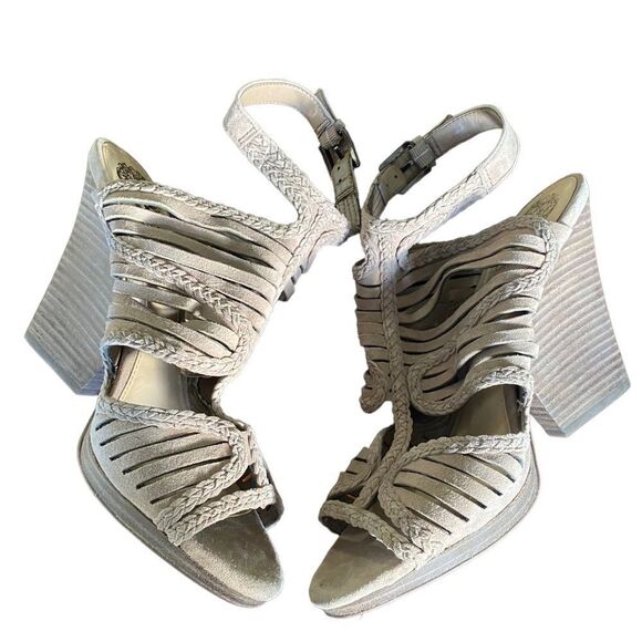 NEW Vince Camuto | Janil Suede Strappy Sandal, Size 8.5 - Picture 3 of 11